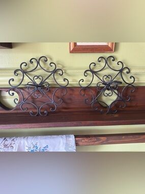 Iron candle holders